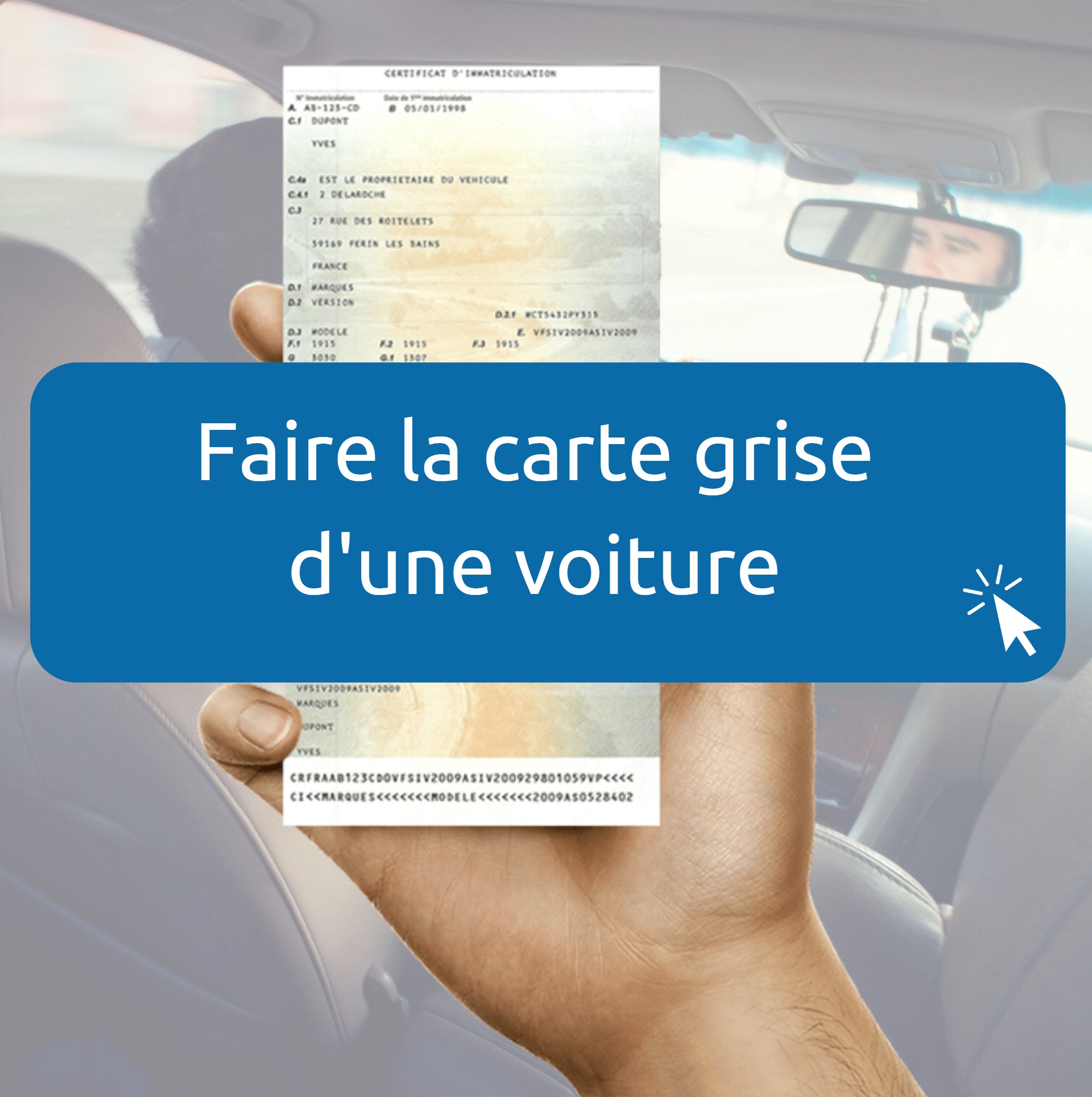 Changement carte grise voiture comment changer le propriétaire?